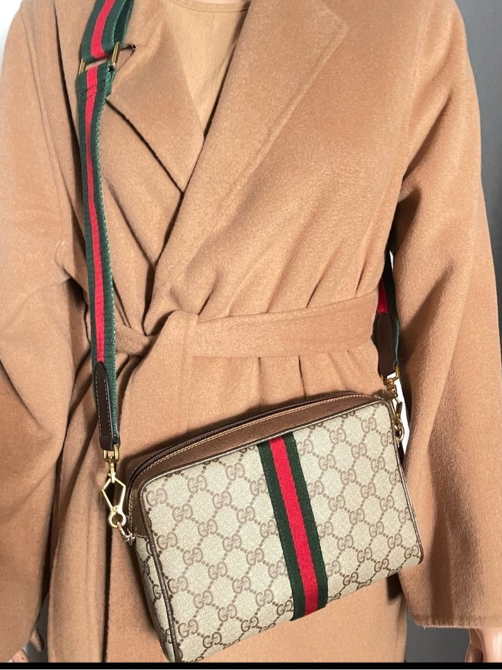 Authentic Gucci web sherry line clutch crossbody bag 89.01.012 - Picture 14 of 14
